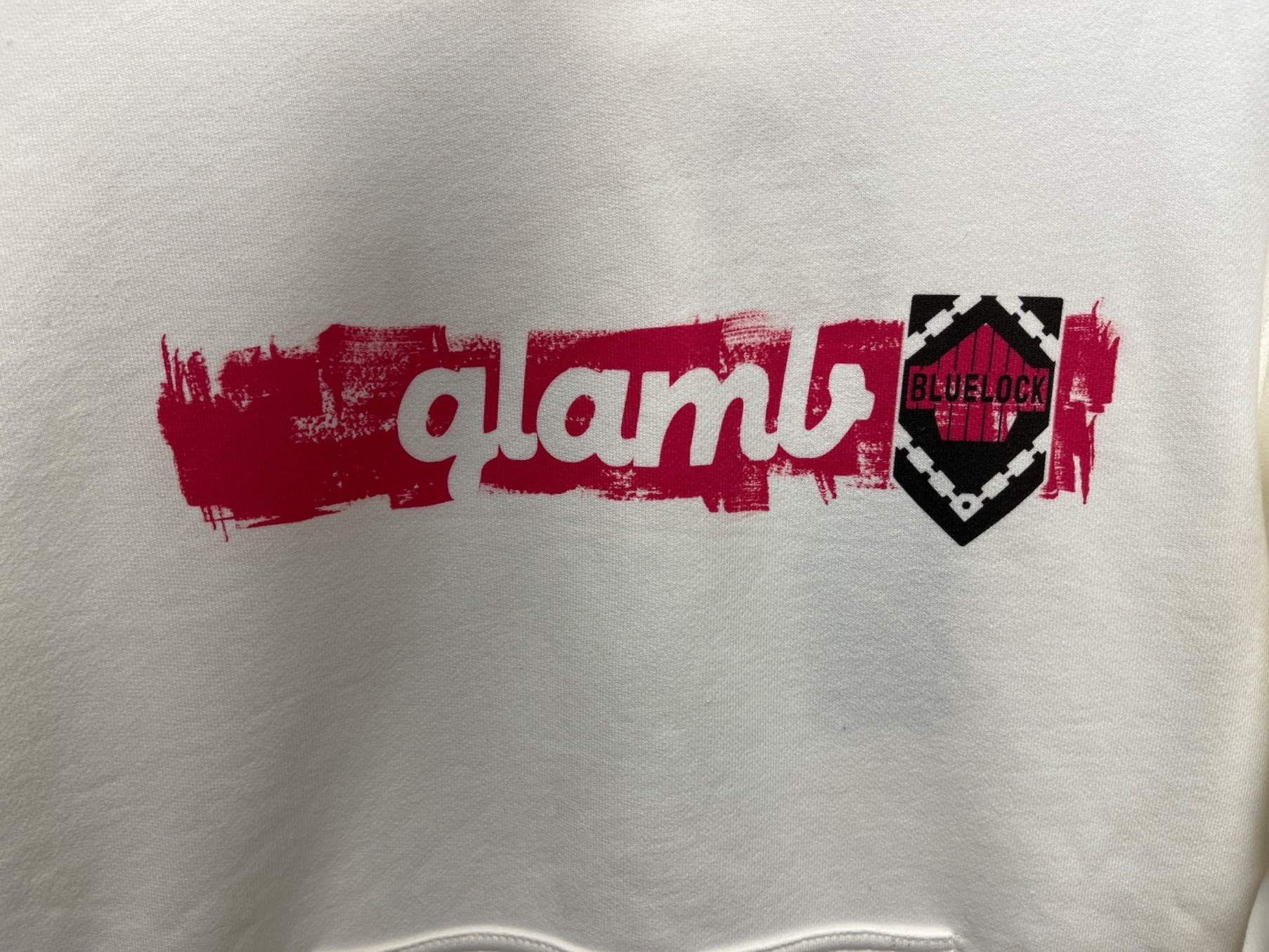 中古・古着通販】glamb (グラム) パーカー ホワイト サイズ:MEDIUM 未