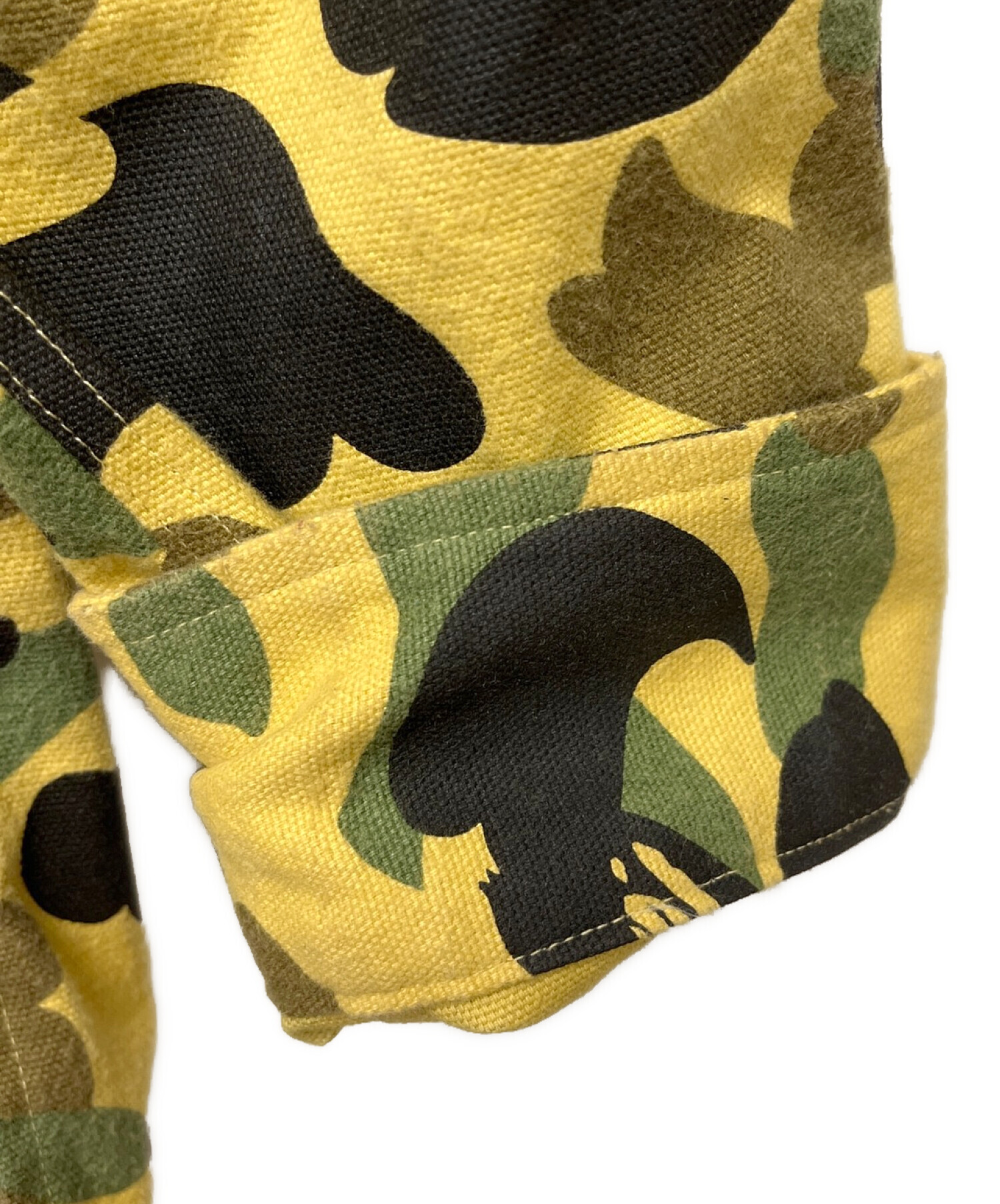 A BATHING APE (ア ベイシング エイプ) 長袖シャツ イエロー サイズ:L