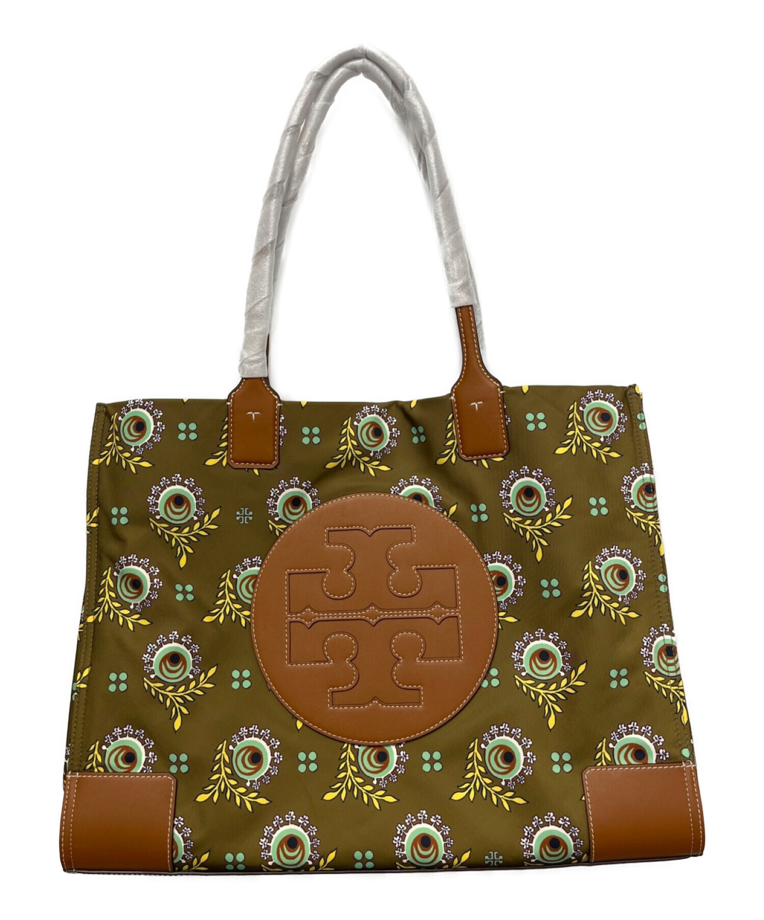 TORY BURCH (トリーバーチ) ナイロントートバッグ グリーン 未使用品