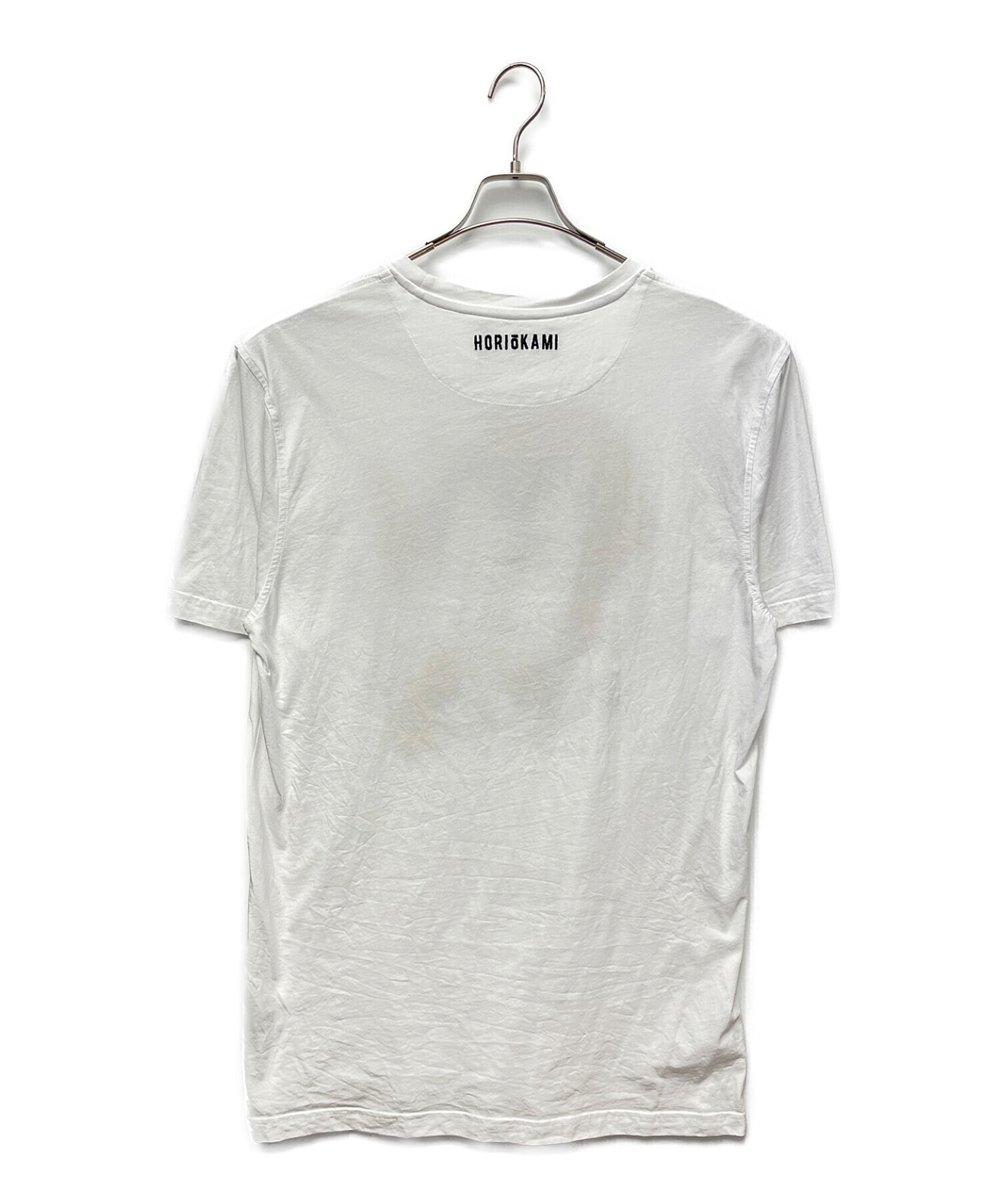 HYDROGEN (ハイドロゲン) HORIOKAMI 刺繍Tシャツ ホワイト サイズ:XXL