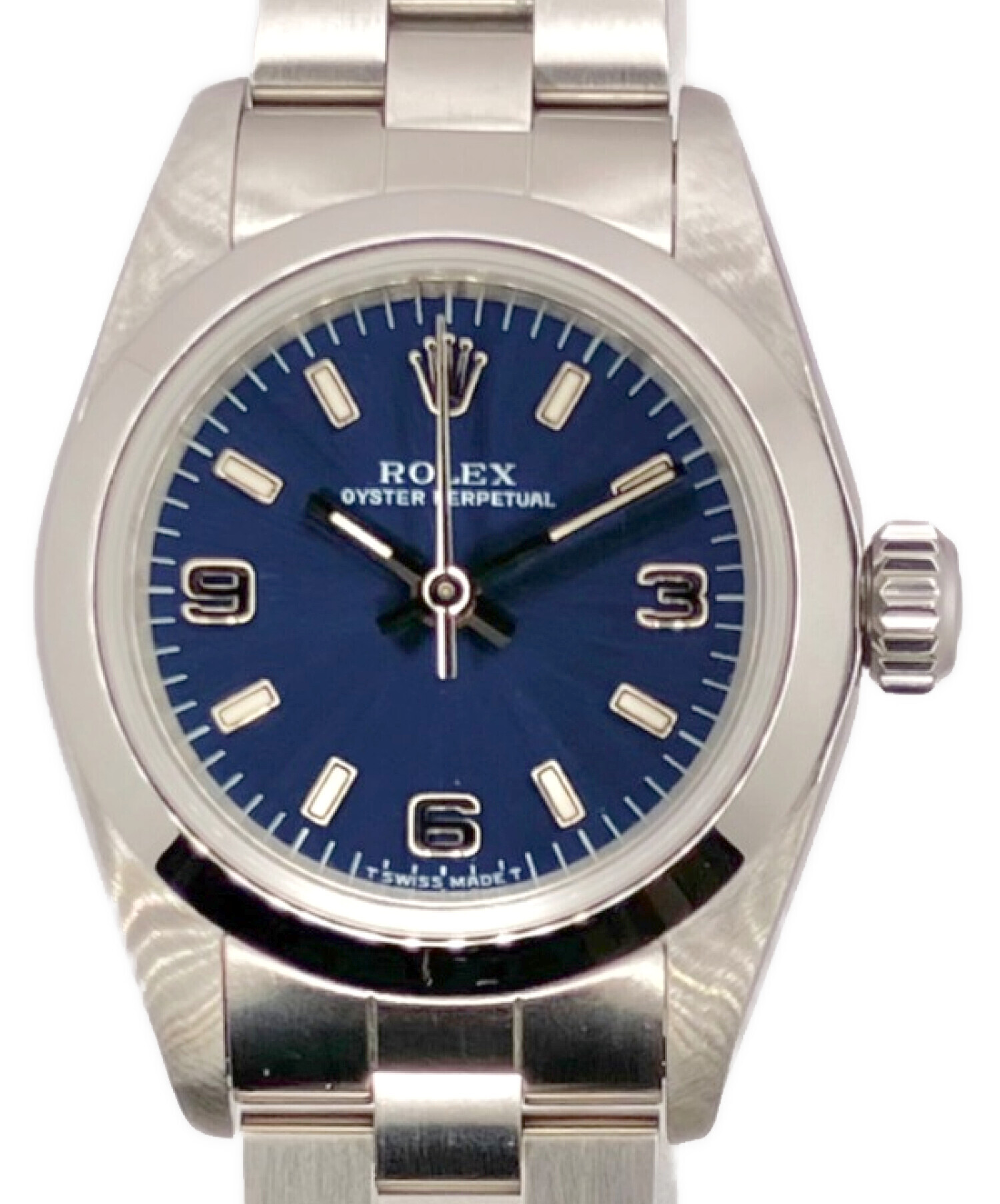 ROLEX (ロレックス) オイスター パーペチュアル レディ Ref.67180 ブルー サイズ:24