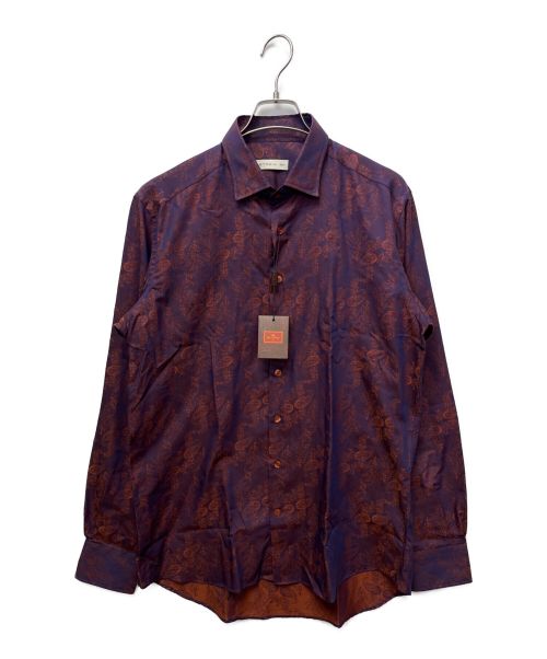 中古・古着通販】ETRO (エトロ) 総柄シャツ パープル サイズ:41 未使用