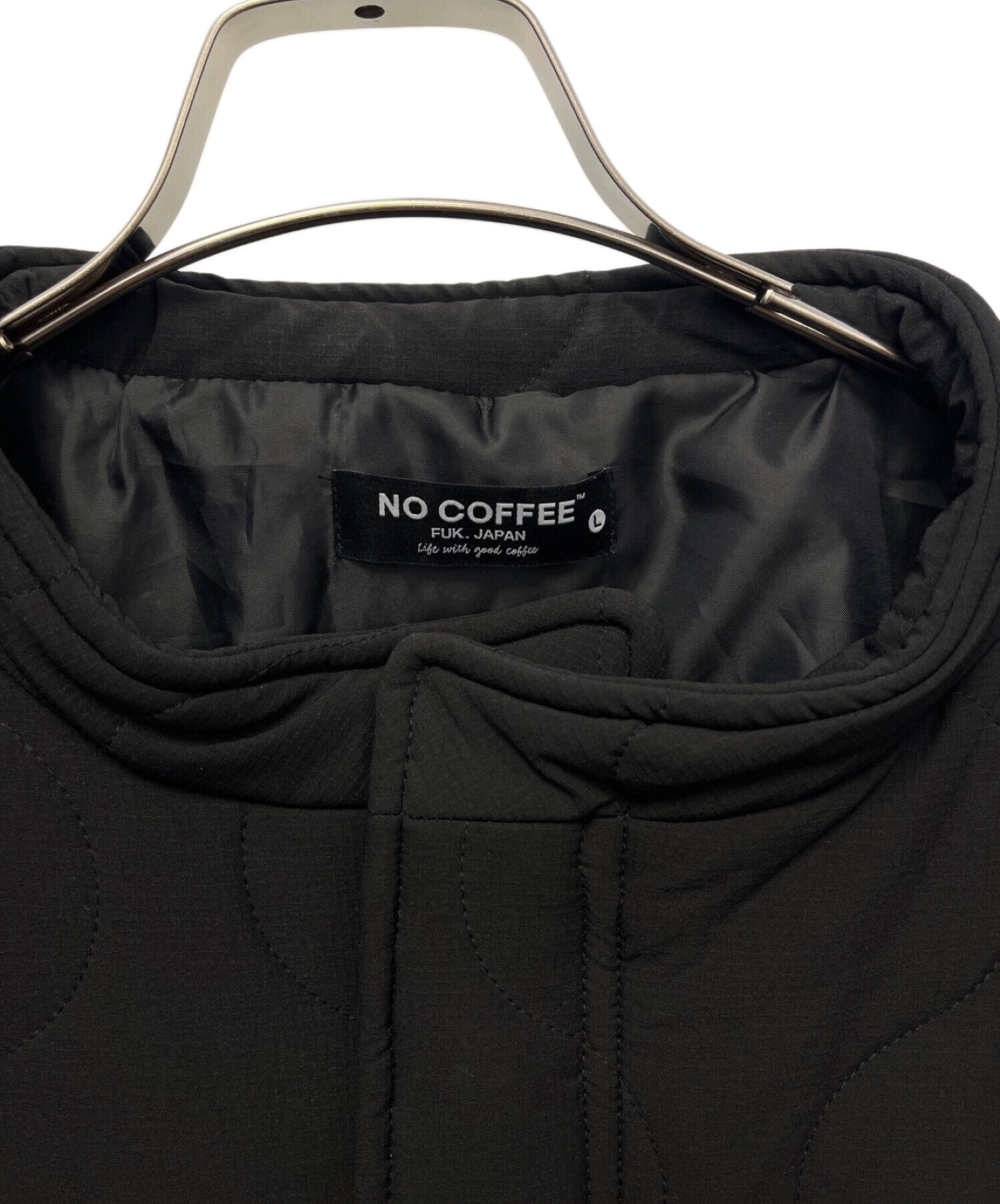 中古・古着通販】NO COFFEE (ノーコーヒー) キルティングコート ブラック サイズ:L｜ブランド・古着通販 トレファク公式【TREFAC  FASHION】スマホサイト