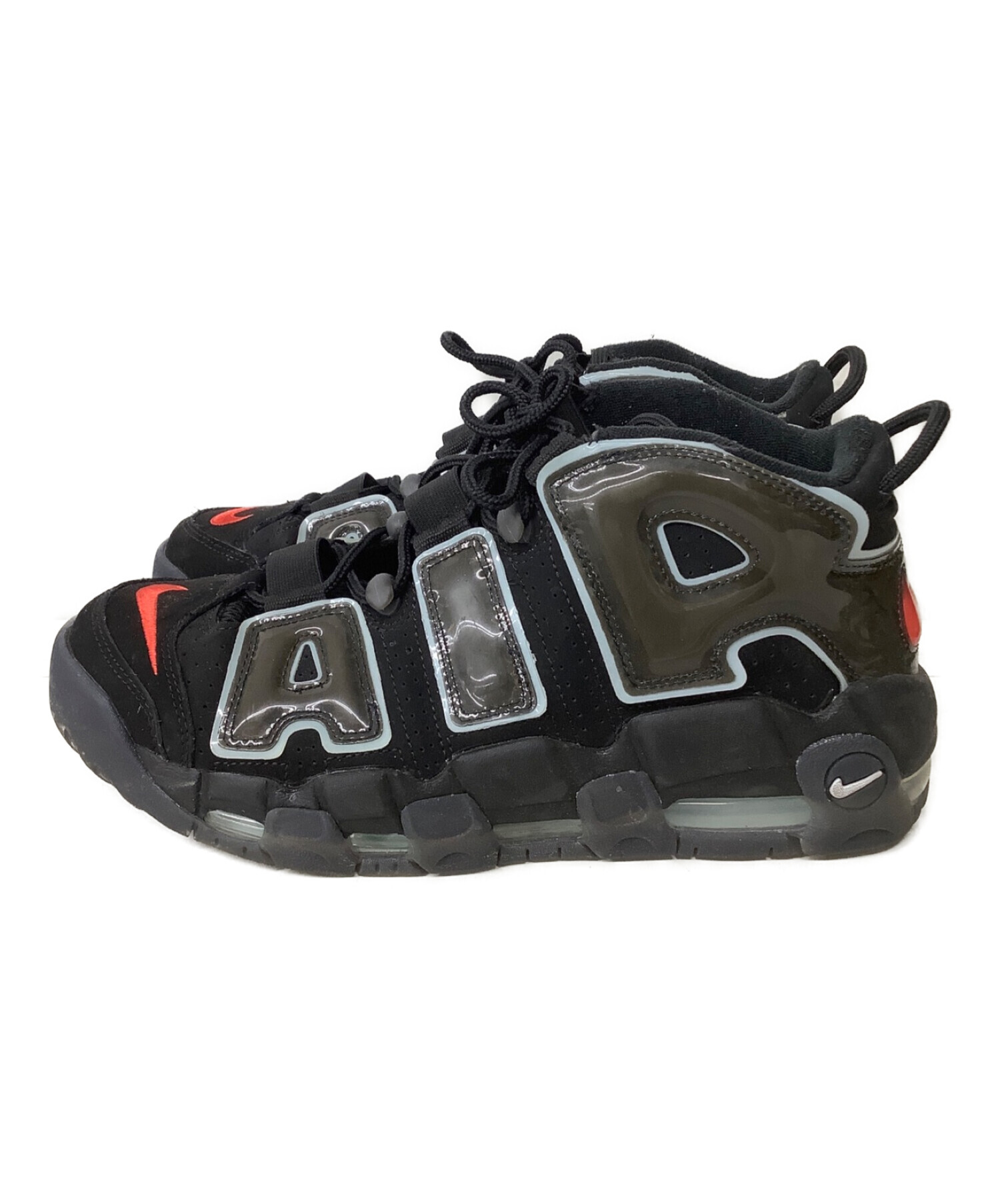 NIKE (ナイキ) AIR MORE UPTEMPO 96 LACK/WHITE-CHILE RED-GLACIER BLUE サイズ:27㎝