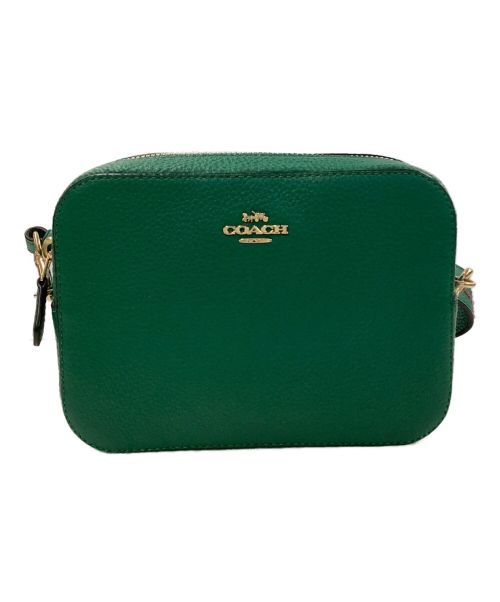 【中古・古着通販】COACH (コーチ) ショルダーバッグ グリーン