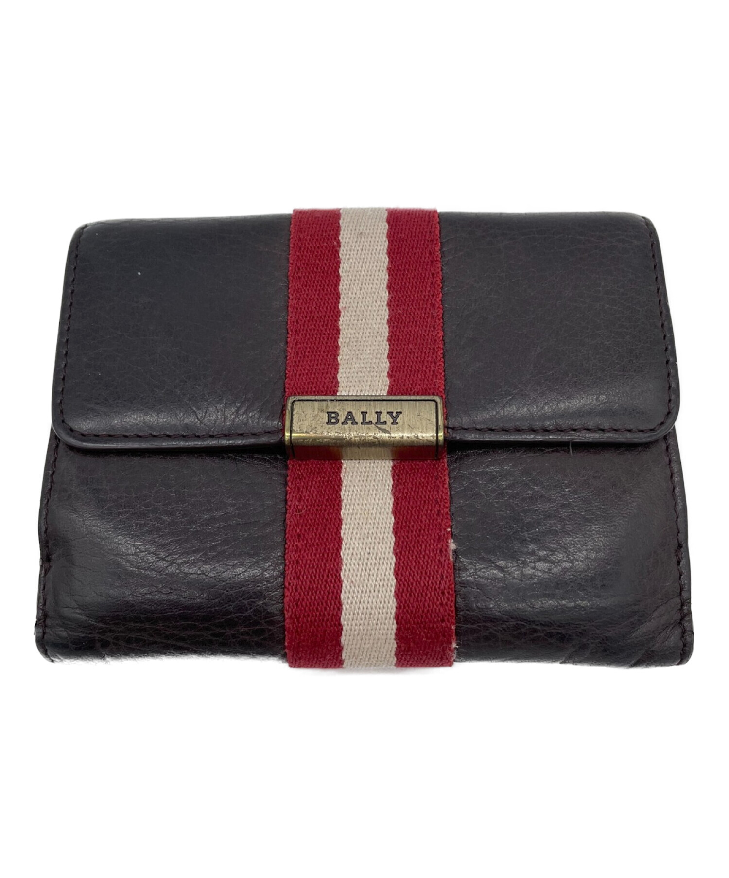 中古・古着通販】BALLY (バリー) 3つ折り財布 ブラック｜ブランド