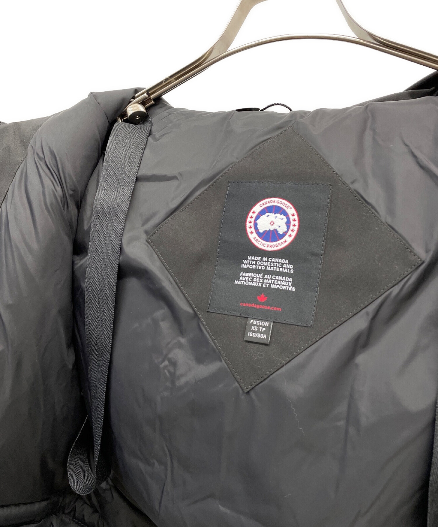 中古・古着通販】CANADA GOOSE (カナダグース) ダウンコート ブラック