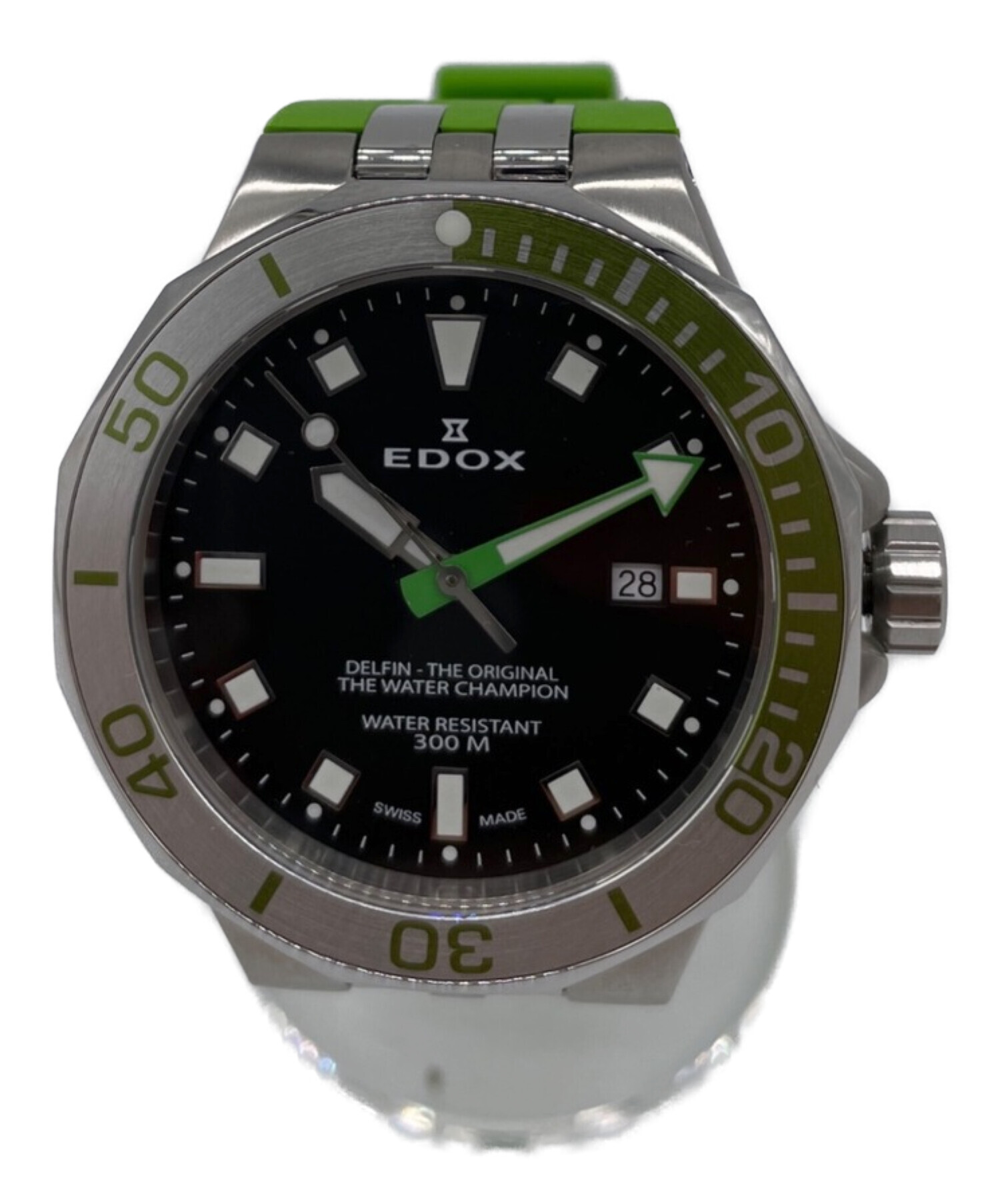 EDOX (エドックス) 腕時計 ブラック×グリーン