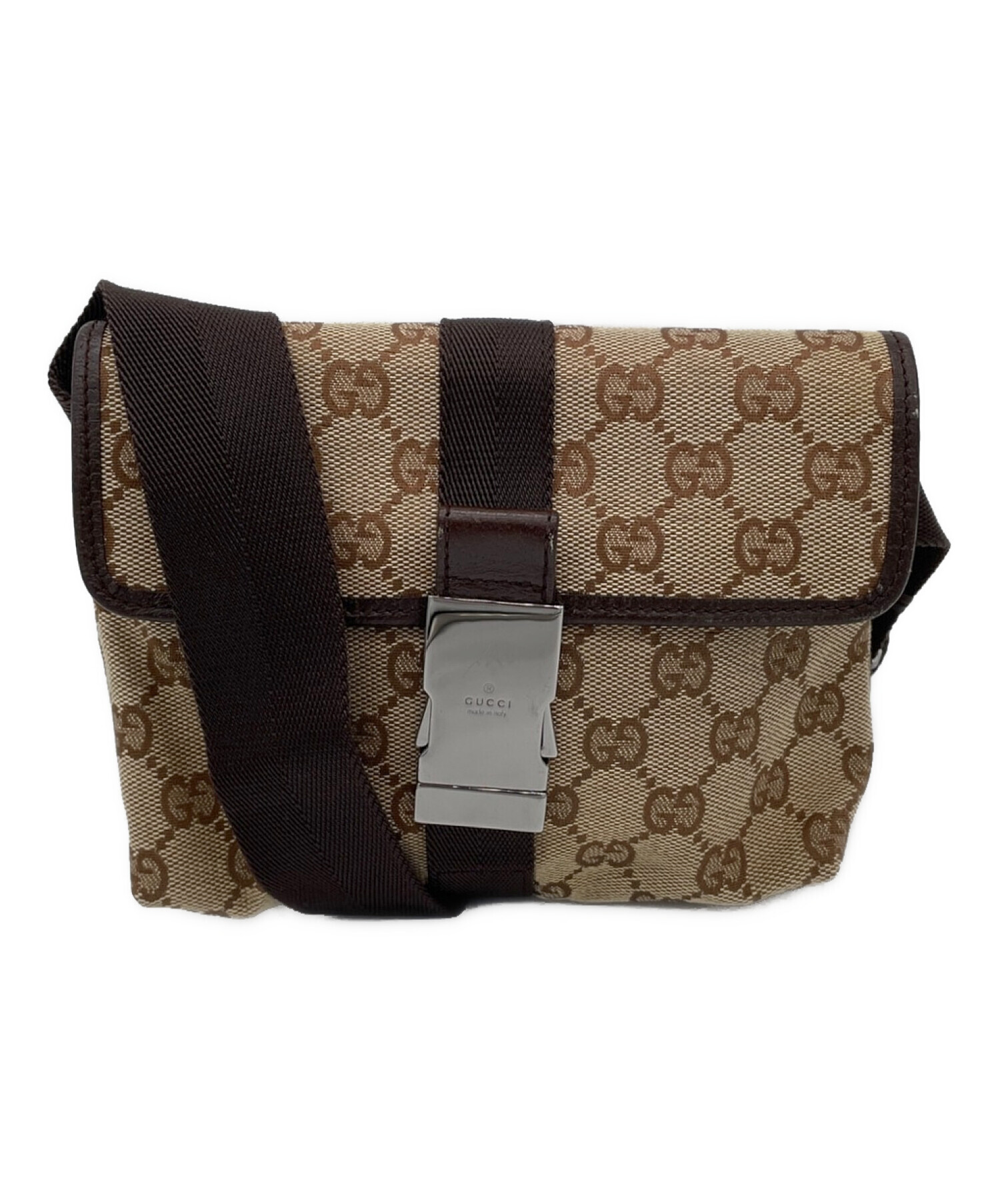 中古・古着通販】GUCCI (グッチ) GGキャンバスウエストポーチ