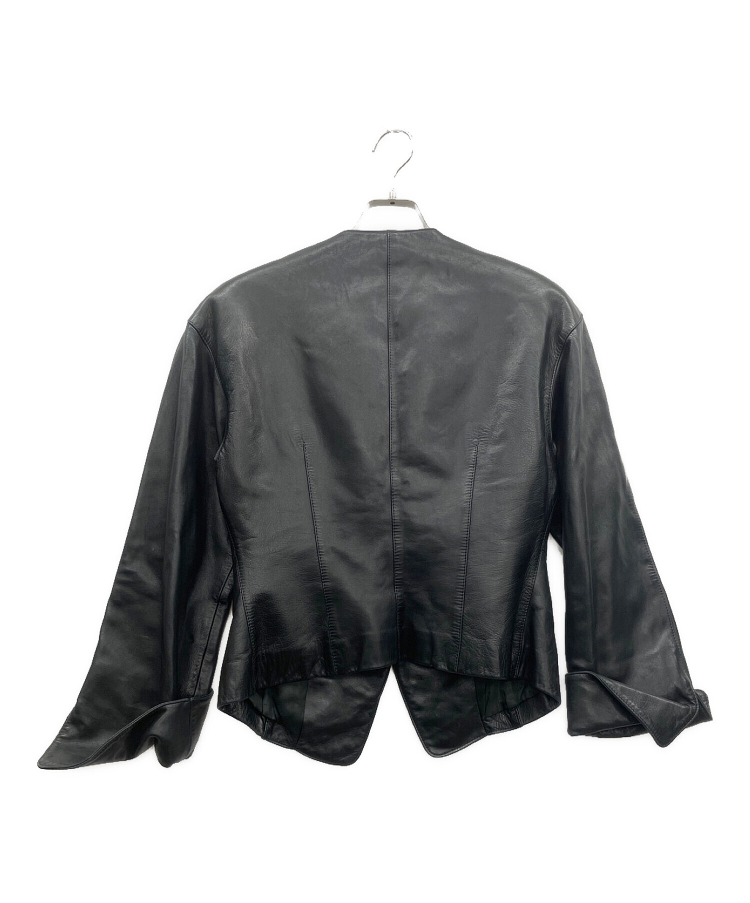 GIANFRANCO FERRE (ジャンフランコフェレ) レザージャケット ブラック サイズ:-