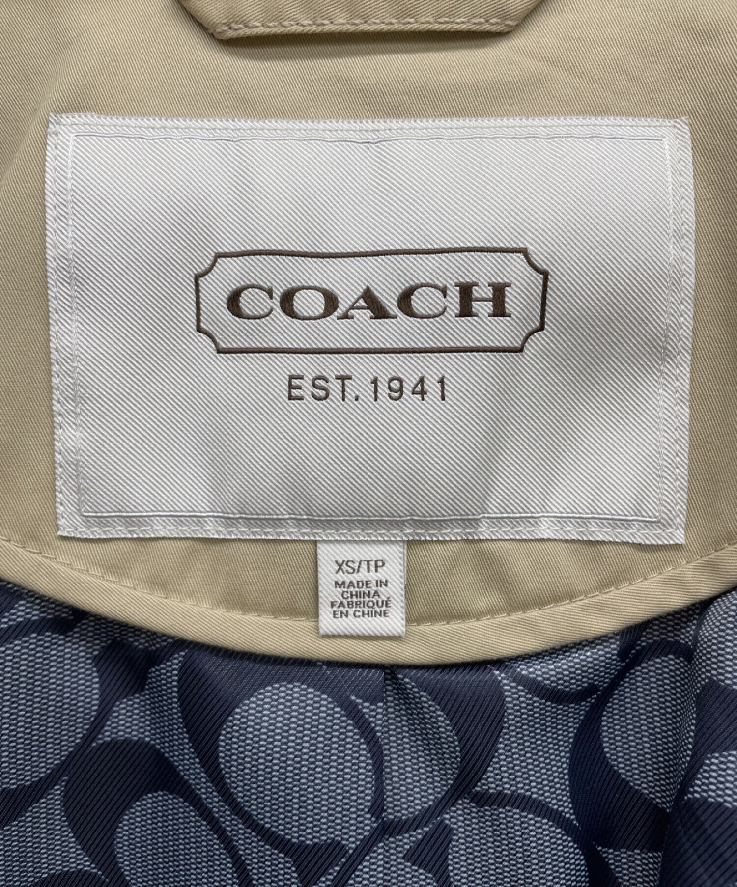 COACH (コーチ) トレンチコート ベージュ サイズ:XS