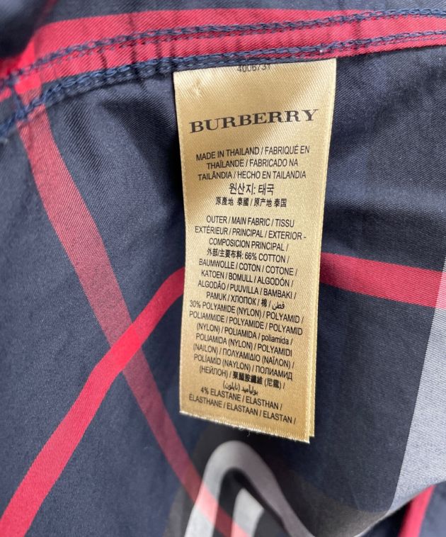 中古・古着通販】BURBERRY LONDON ENGLAND (バーバリー ロンドン イングランド) チェックシャツ ネイビー  サイズ:XL｜ブランド・古着通販 トレファク公式【TREFAC FASHION】スマホサイト