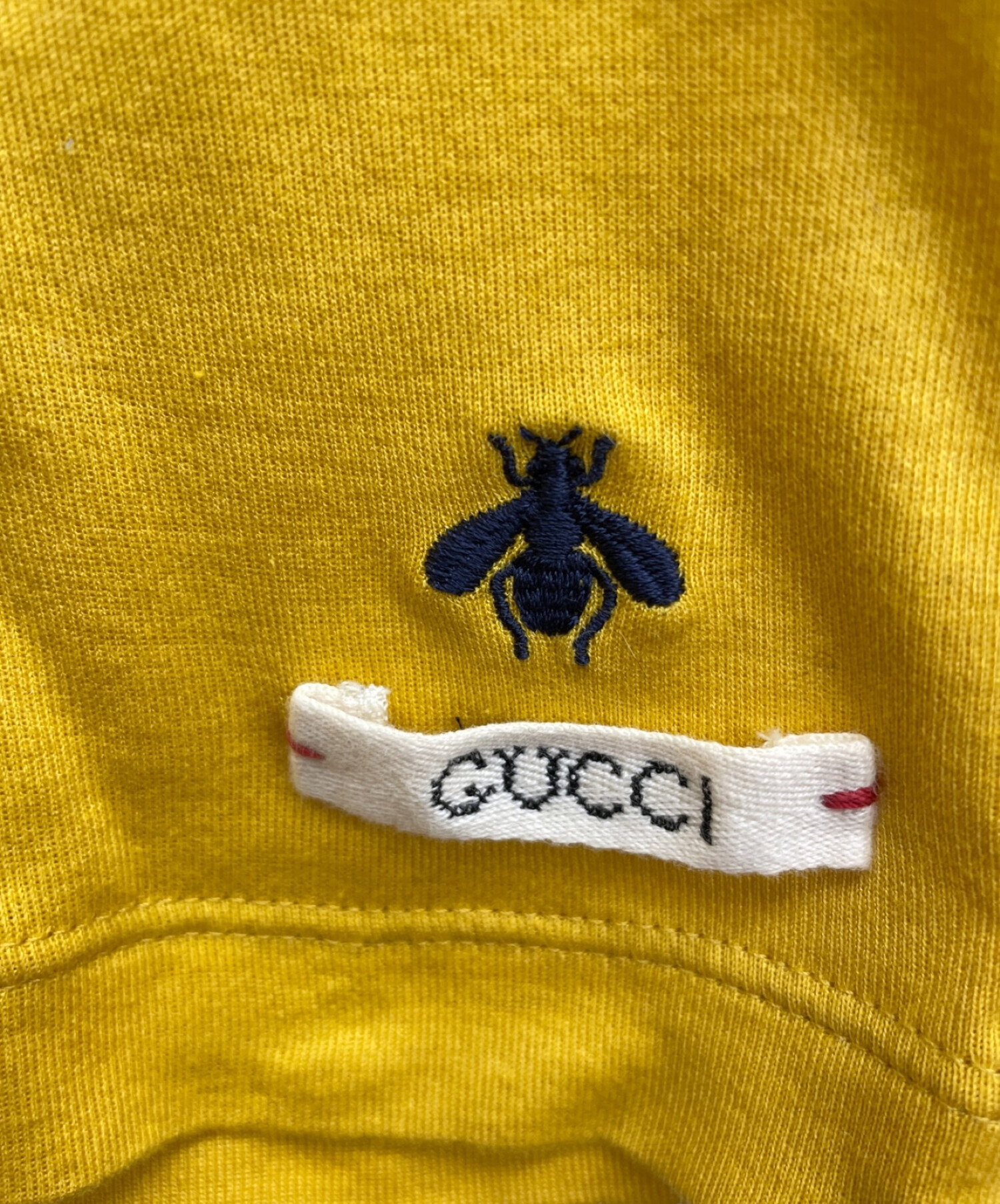 GUCCI (グッチ) タートルネックカットソー イエロー サイズ:S