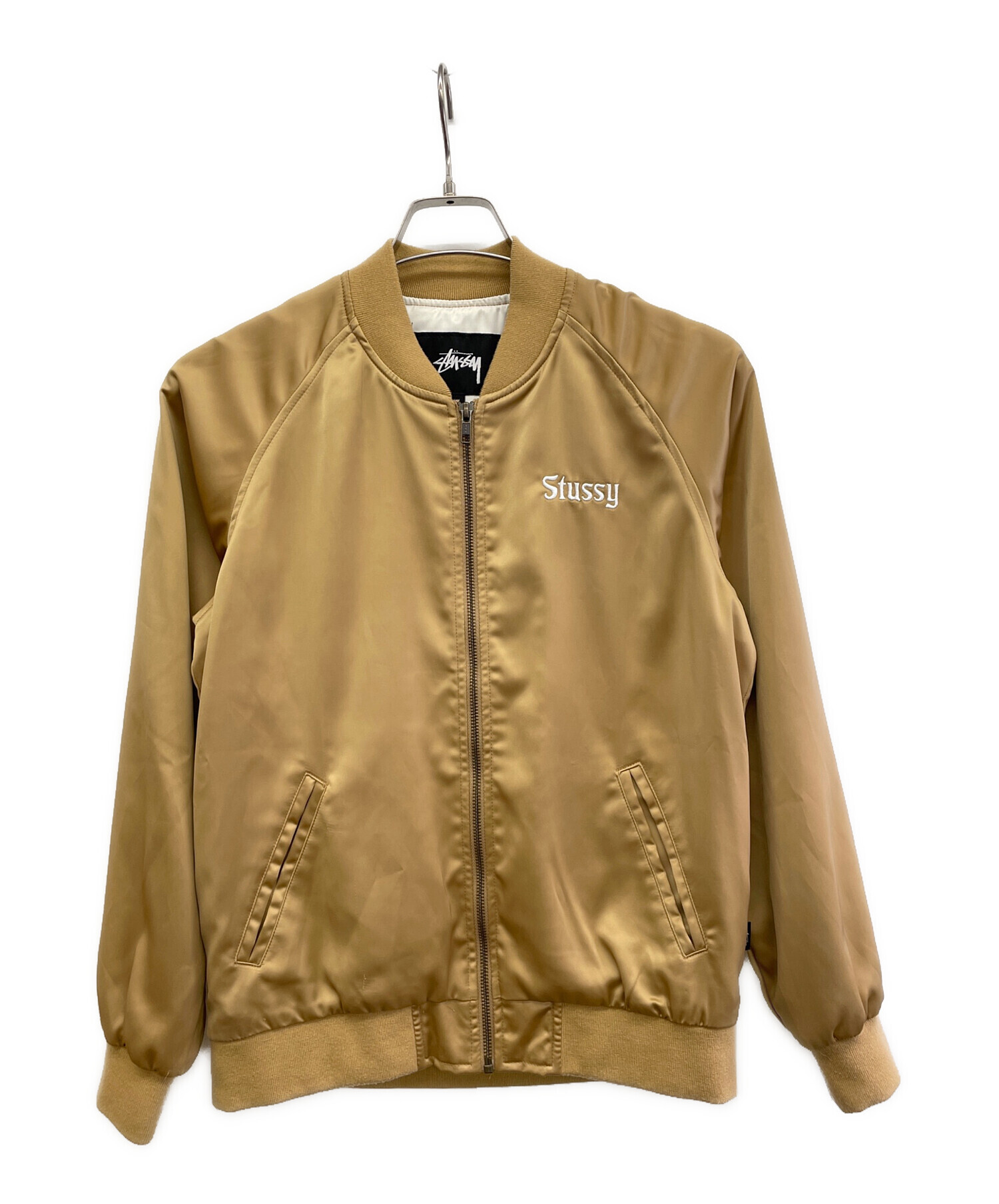 中古・古着通販】stussy (ステューシー) スカジャン ベージュ サイズ:S｜ブランド・古着通販 トレファク公式【TREFAC  FASHION】スマホサイト