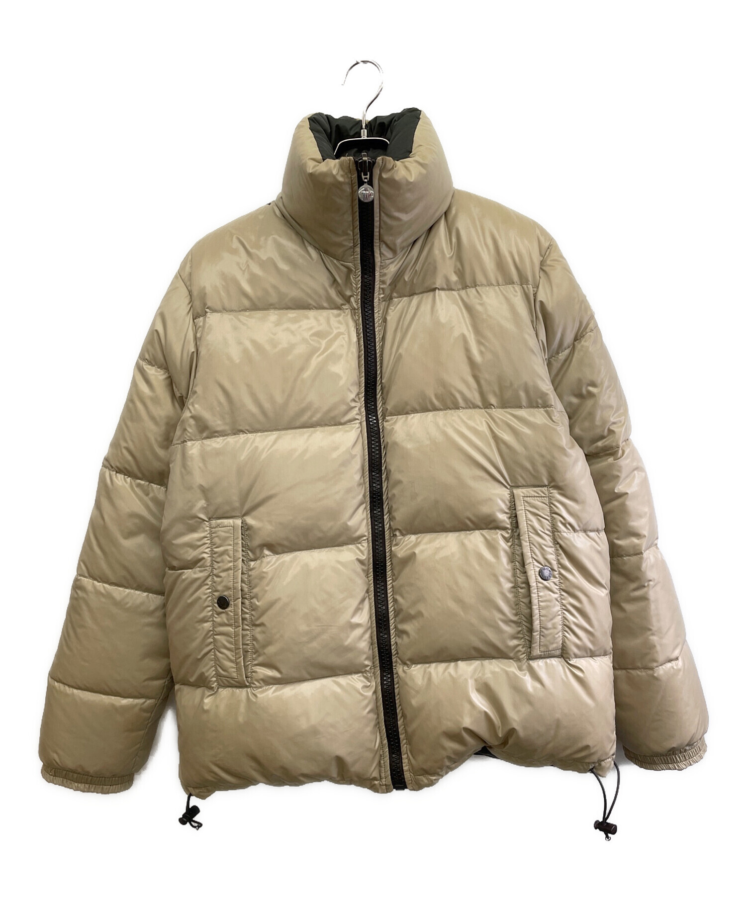 中古・古着通販】MONCLER (モンクレール) リバーシブルダウンジャケット ベージュ サイズ:2｜ブランド・古着通販 トレファク公式【TREFAC  FASHION】スマホサイト