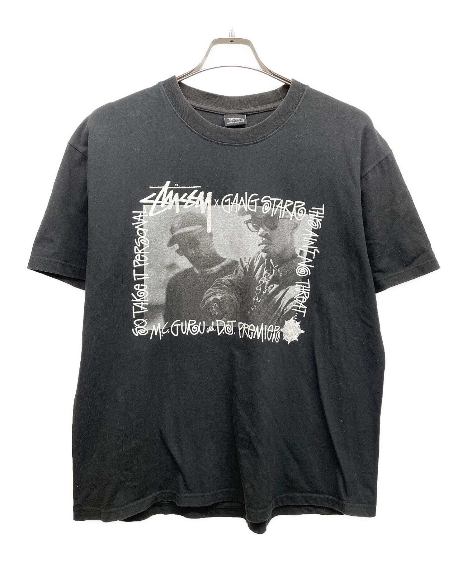 中古・古着通販】stussy (ステューシー) GANG STAR (ギャングスター) Tシャツ ブラック サイズ:M｜ブランド・古着通販  トレファク公式【TREFAC FASHION】スマホサイト