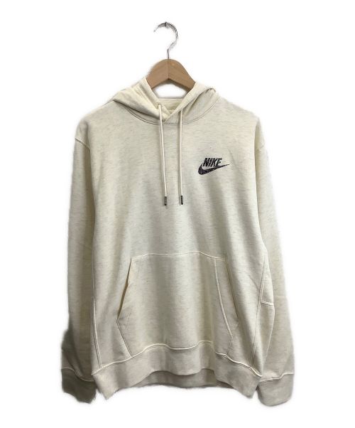 【中古・古着通販】NIKE (ナイキ) プルオーバーパーカー アイボリー