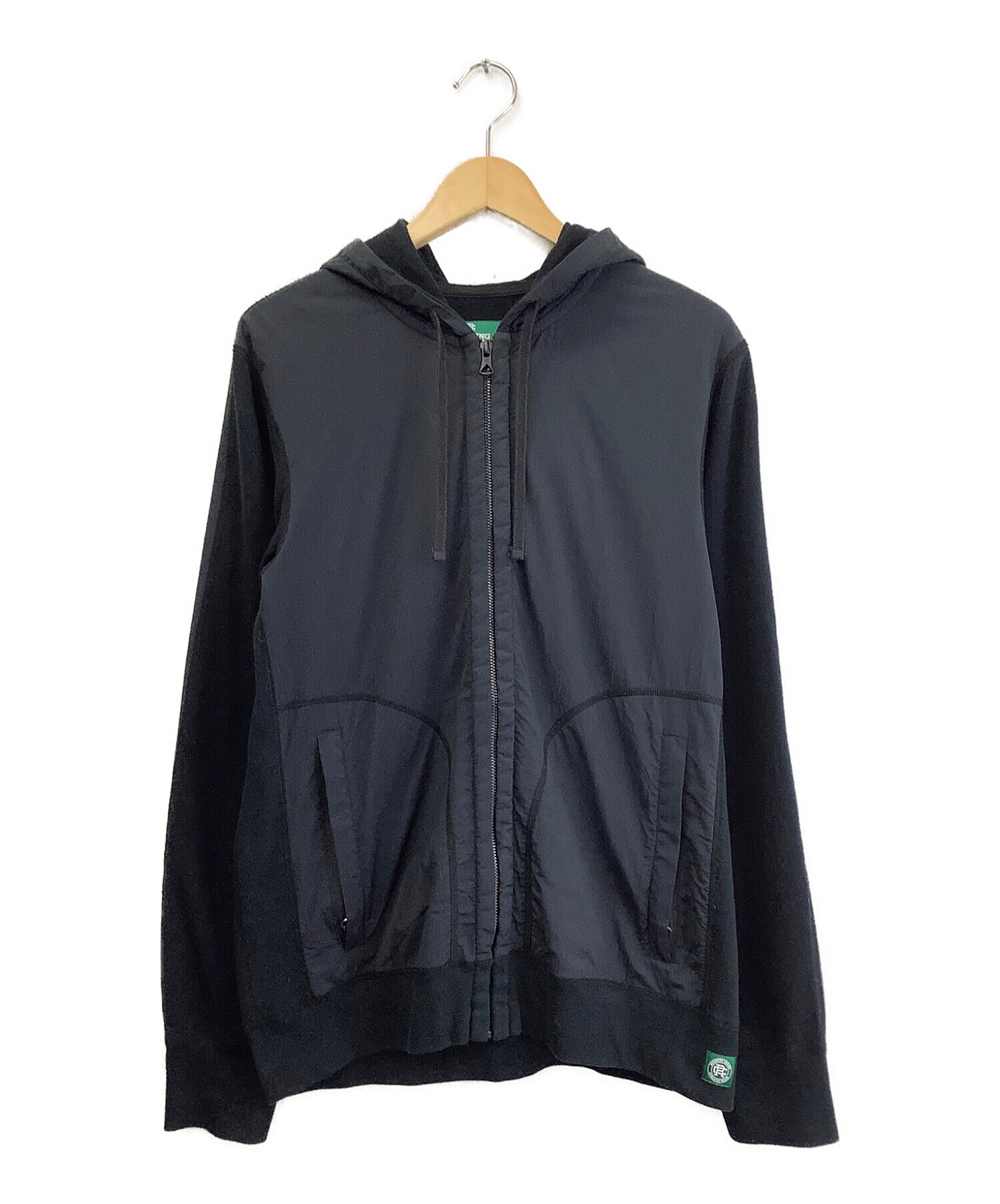 REIGNING CHAMP (レイニングチャンプ) ジップフロントジャケット ブラック サイズ:M