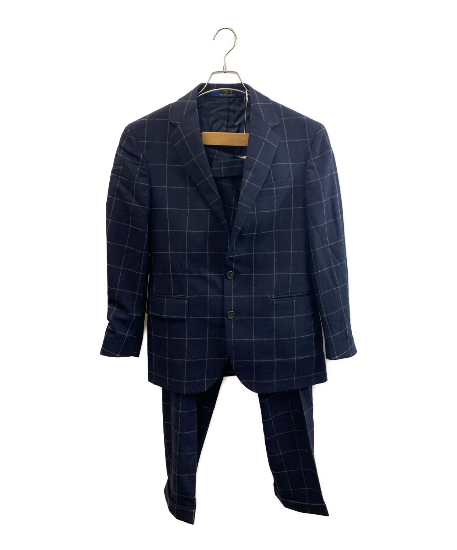 POLO スーツ セットアップ ブルー チェック - スーツ