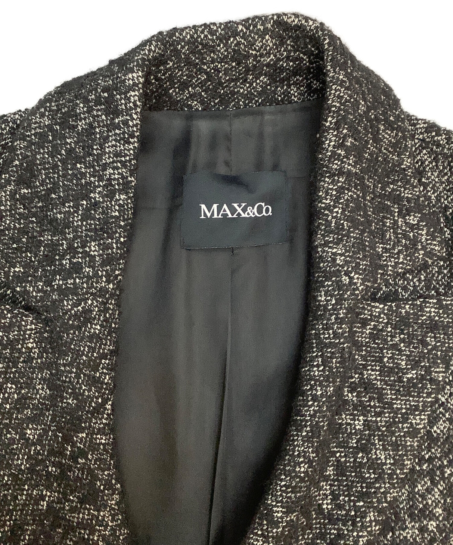 中古・古着通販】MAX&Co. (マックスアンドコー) ロングコート ブラック