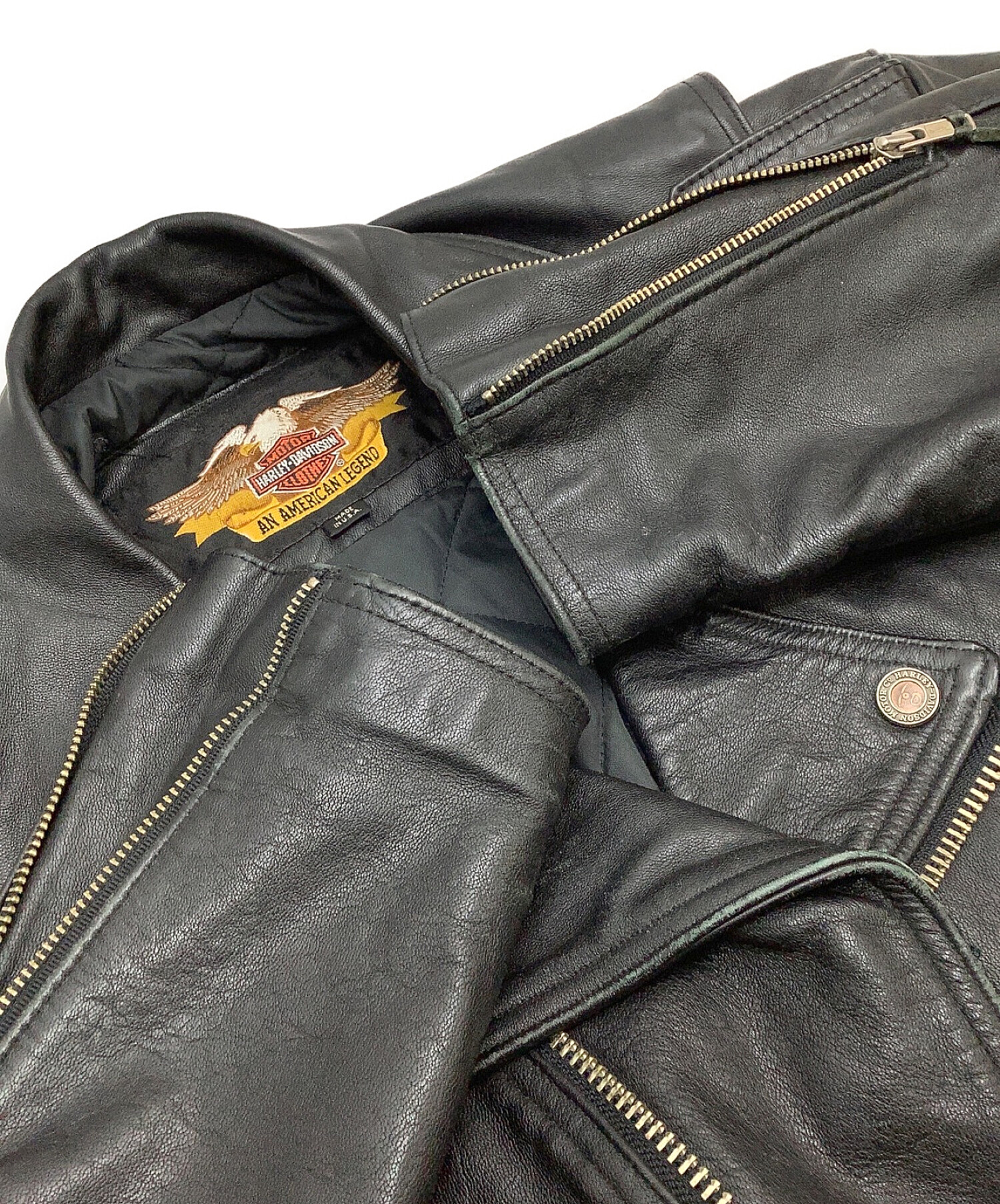 中古・古着通販】HARLEY-DAVIDSON (ハーレーダビッドソン) レザー