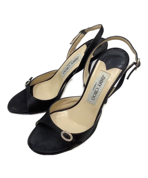 中古・古着通販】JIMMY CHOO (ジミーチュウ) サンダル ブラック サイズ