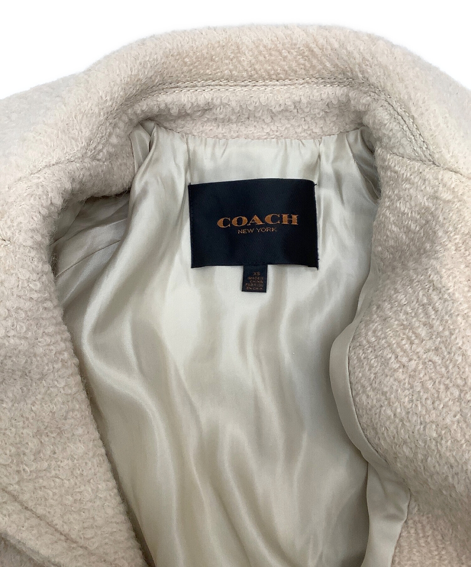 COACH (コーチ) ダブルコート ベージュ サイズ:XS