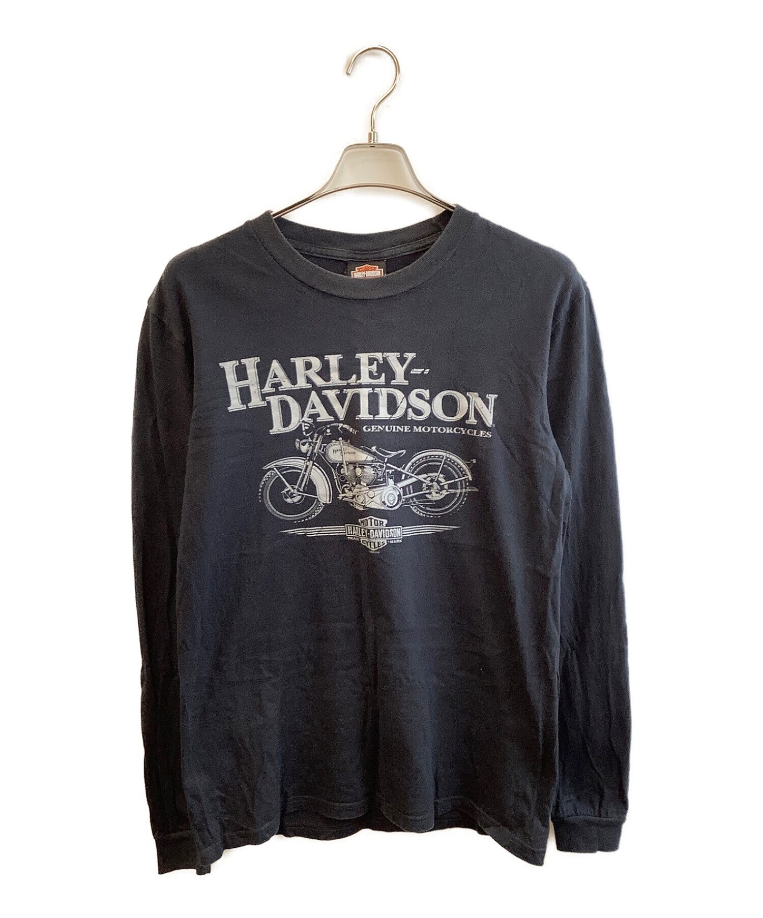 HARLEY-DAVIDSON (ハーレーダビッドソン) 長袖Tシャツ ブラック サイズ:M