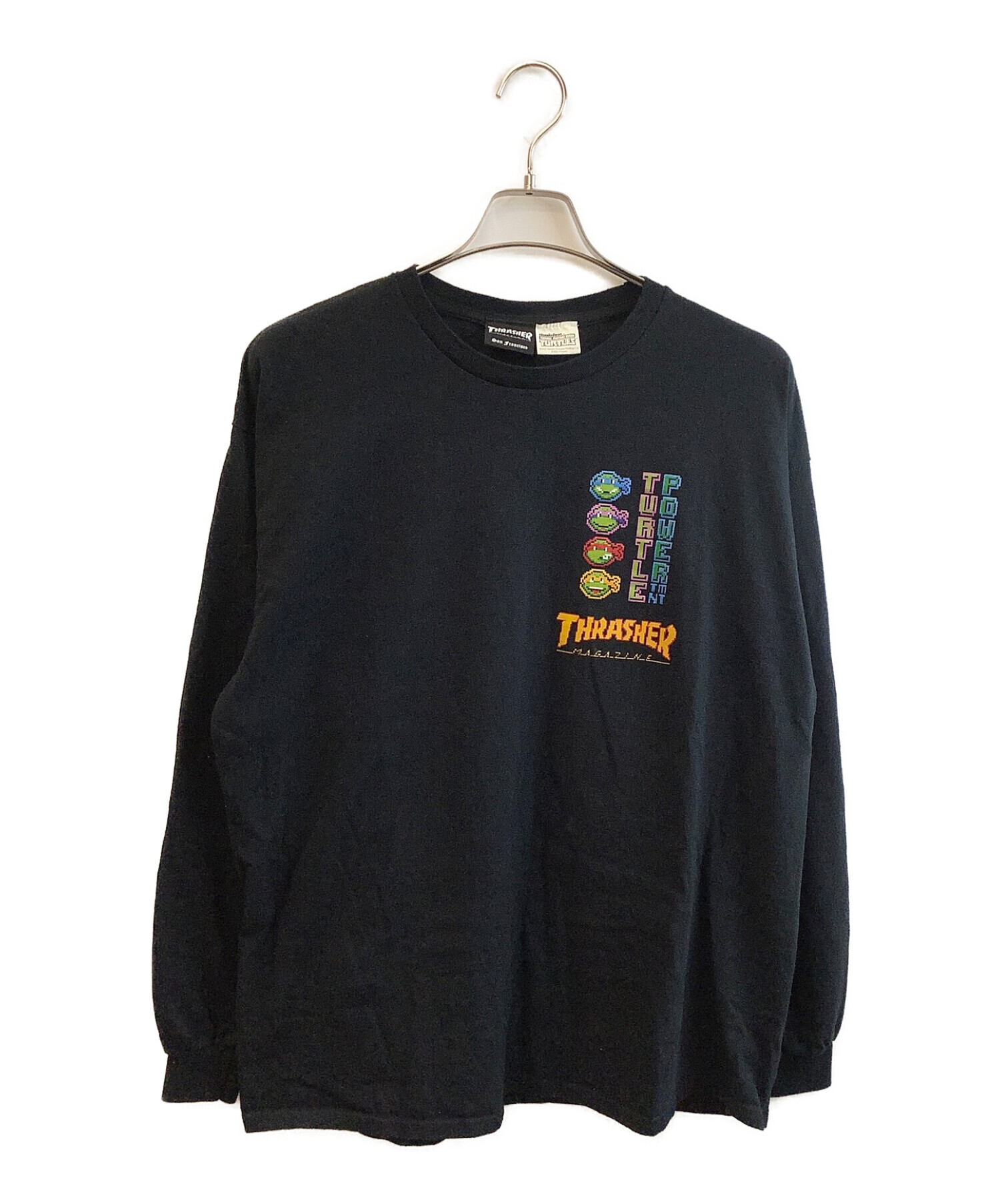 中古・古着通販】THRASHER (スラッシャー) 長袖Tシャツ ブラック