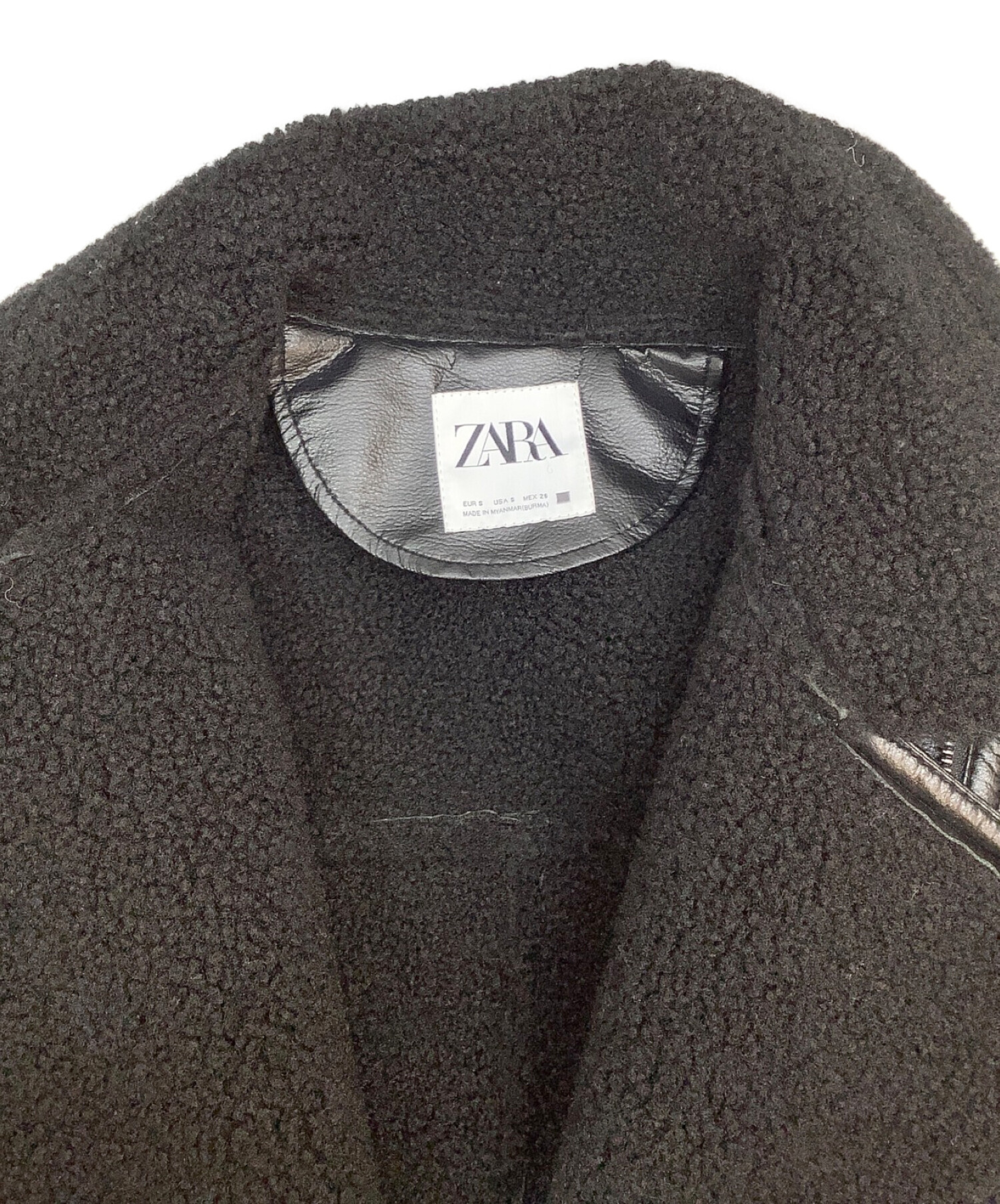 中古・古着通販】ZARA (ザラ) ダブルサイドジャケット ブラック サイズ