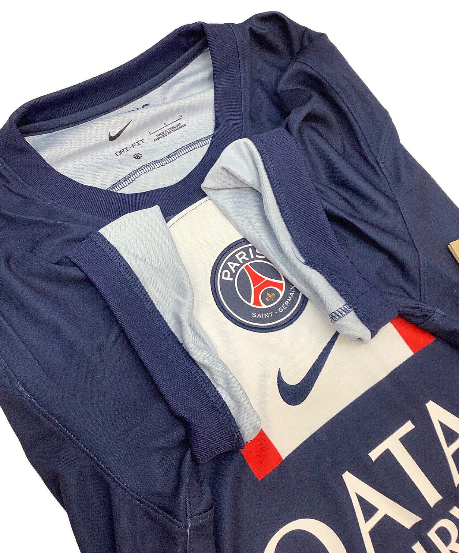 Paris Saint-Germain (パリサンジェルマン) ゲームシャツ ネイビー×ホワイト サイズ:L 未使用品