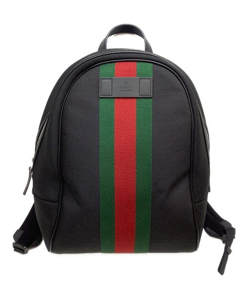 【中古・古着通販】GUCCI (グッチ) リュック ブラック｜ブランド