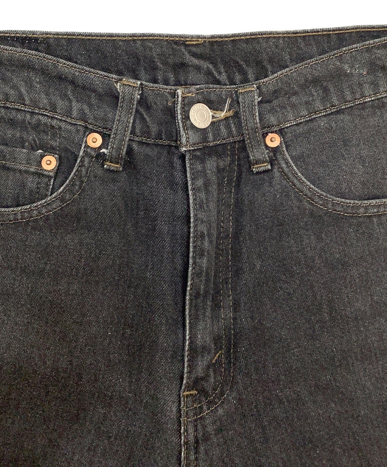 中古・古着通販】LEVI'S (リーバイス) デニムパンツ ブラック サイズ