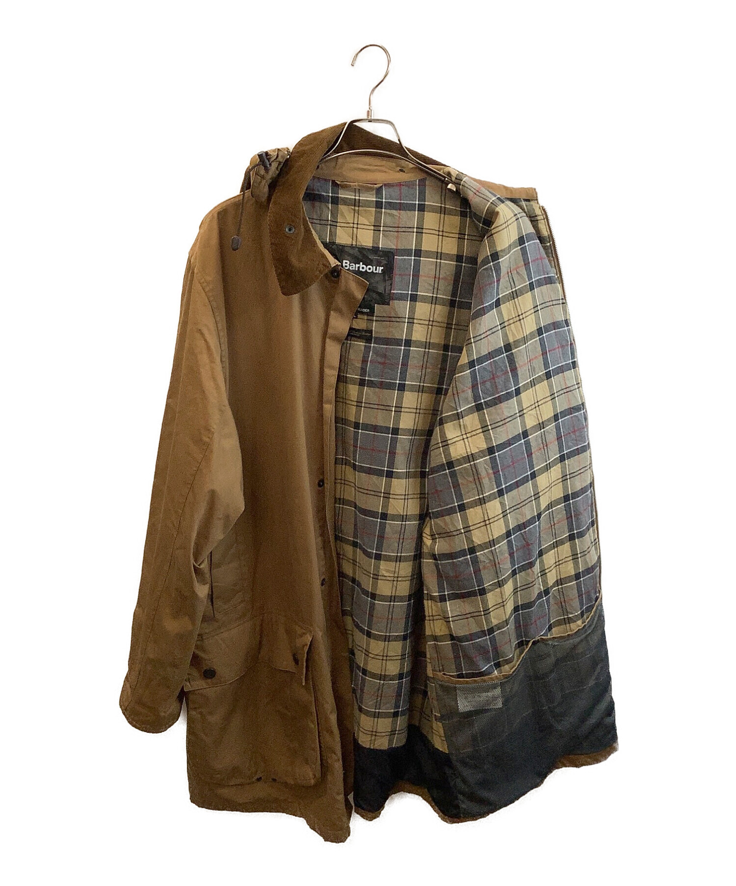 Barbour (バブアー) ライトウェイト ボーダー ジャケット ブラウン サイズ:XL