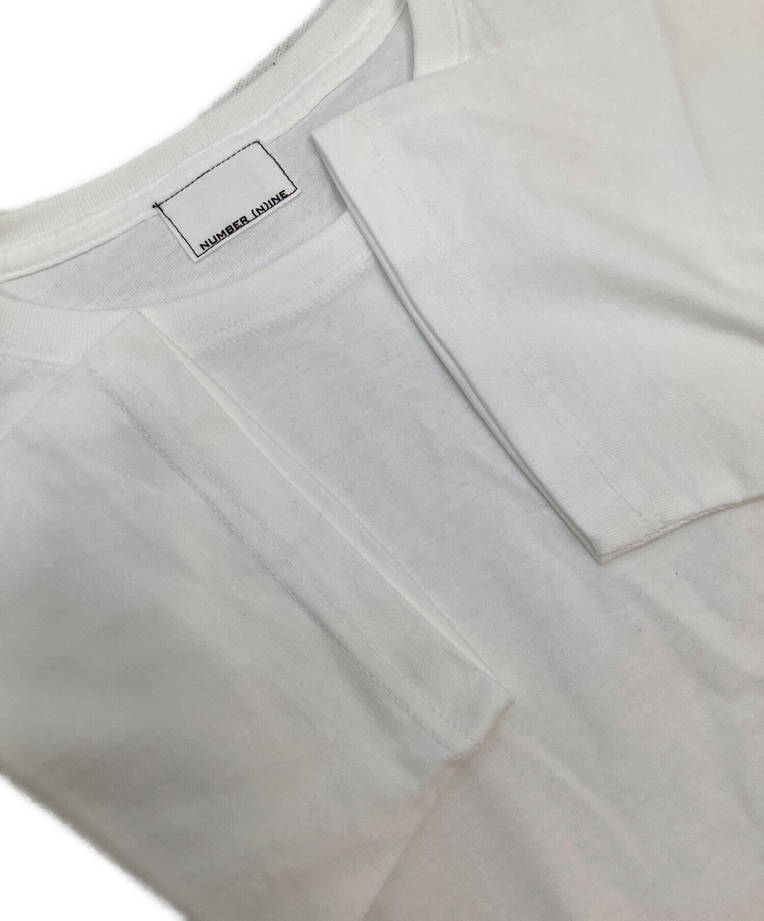 NUMBER (N)INE (ナンバーナイン) ポケットTシャツ ホワイト サイズ:2 未使用品