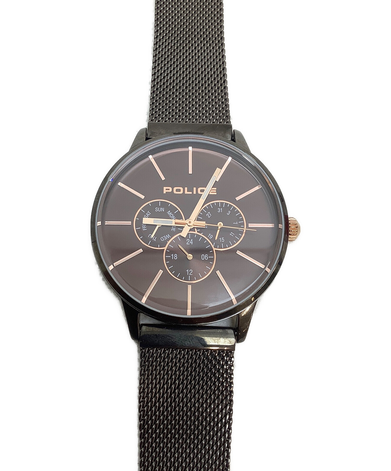 POLICE 腕時計 GRAMERCY 14964J ブラック - 腕時計(アナログ)