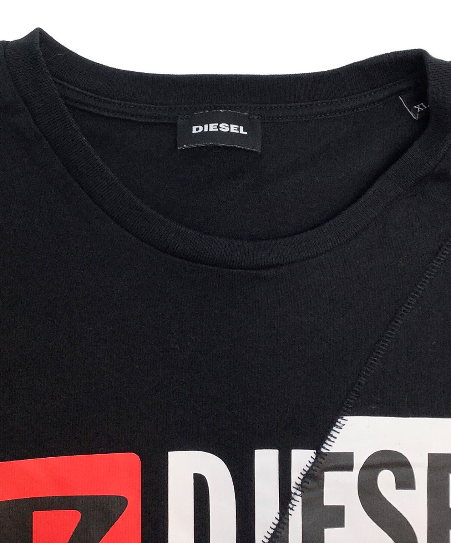 DIESEL (ディーゼル) Tシャツ ブラック サイズ:XL