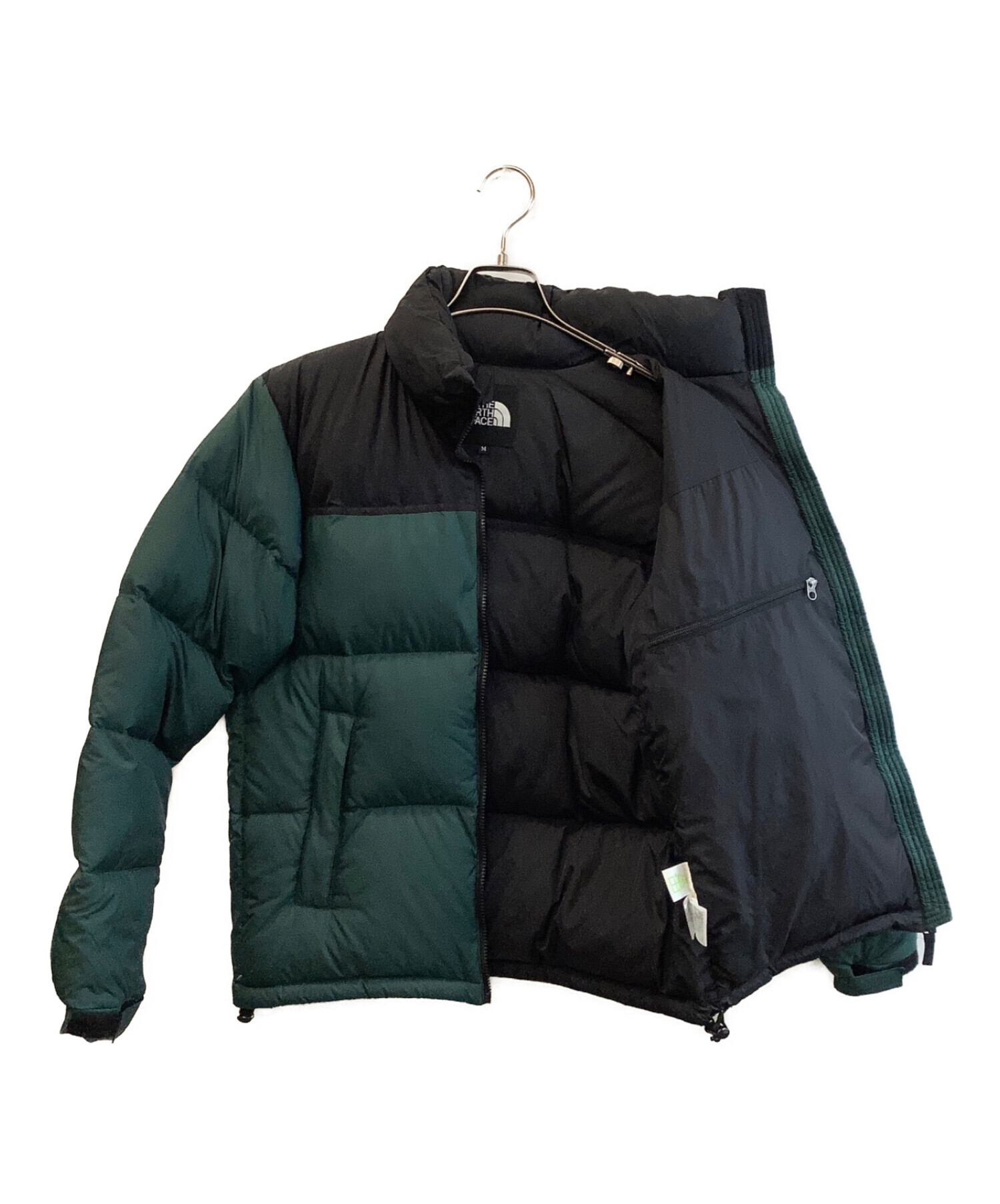 中古・古着通販】THE NORTH FACE (ザ ノース フェイス) ヌプシジャケット グリーン×ブラック サイズ:M｜ブランド・古着通販  トレファク公式【TREFAC FASHION】スマホサイト