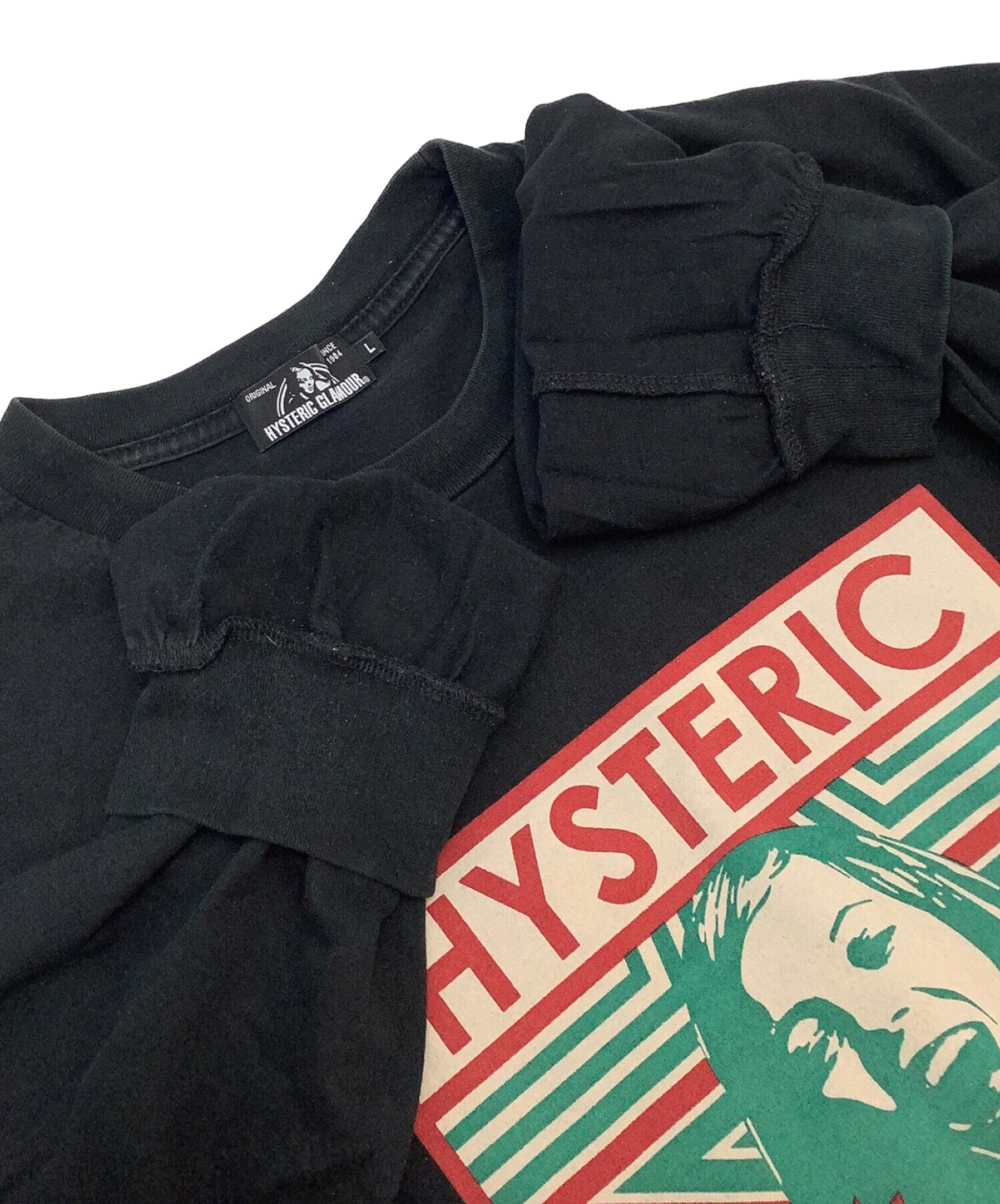 Hysteric Glamour (ヒステリックグラマー) 長袖Tシャツ ブラック サイズ:L