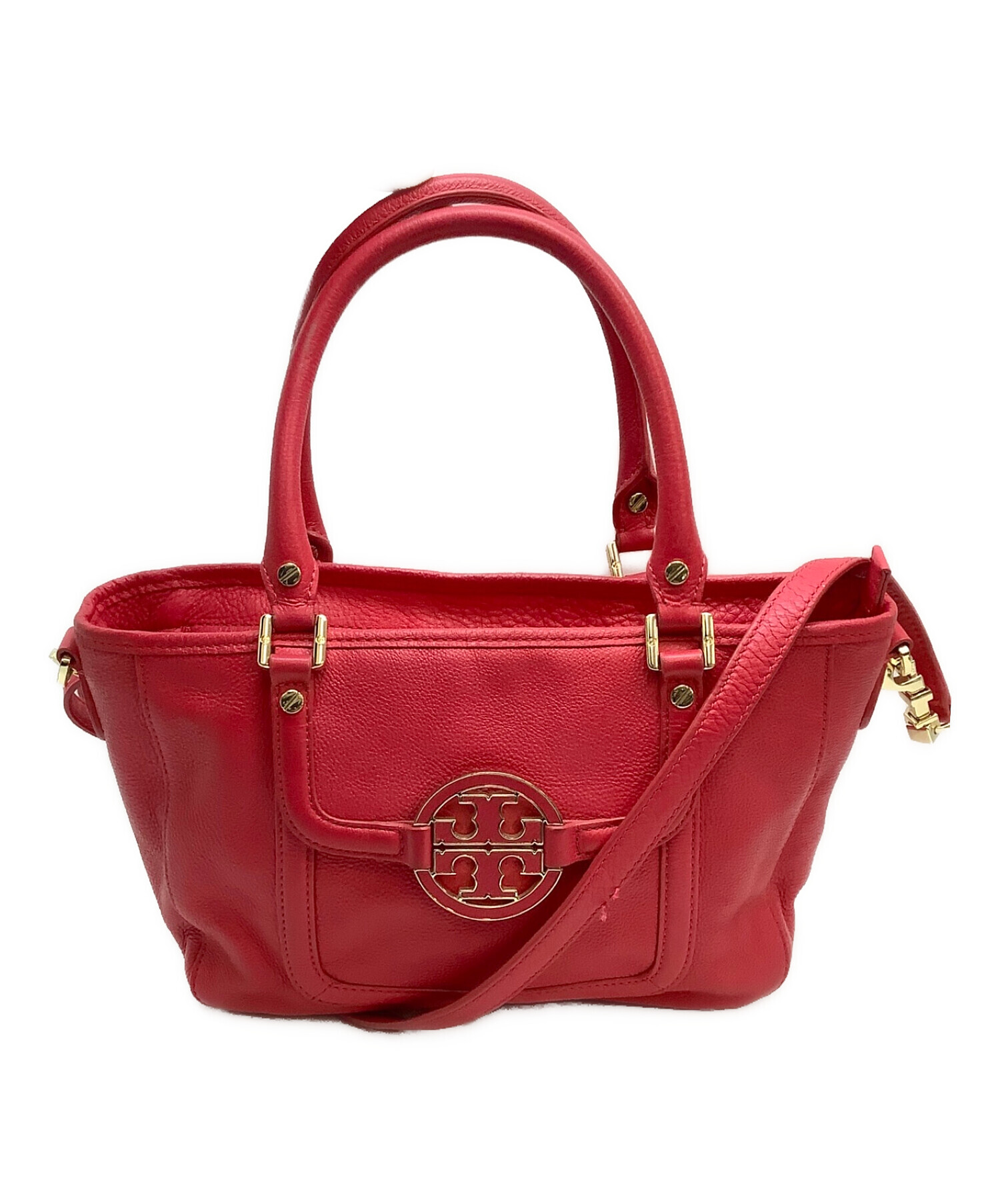 TORY BURCH (トリーバーチ) 2WAYショルダーバッグ レッド×ゴールド