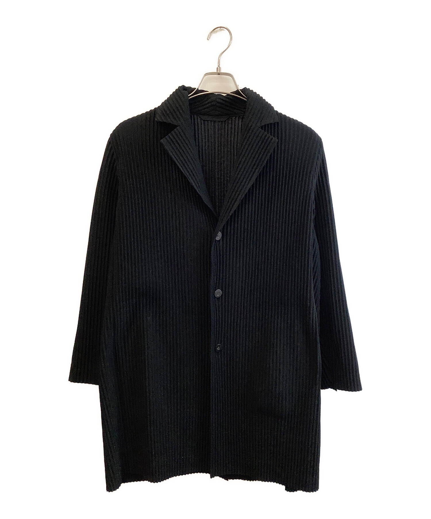 HOMME PLISSE ISSEY MIYAKE (オムプリッセ イッセイ ミヤケ) プリーツジャケット ブラック サイズ:1