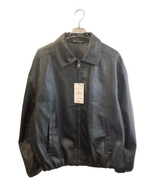 【中古・古着通販】ZARA (ザラ) フェイクレザージャケット ブラック サイズ:M 未使用品｜ブランド・古着通販 トレファク公式【TREFAC  FASHION】スマホサイト