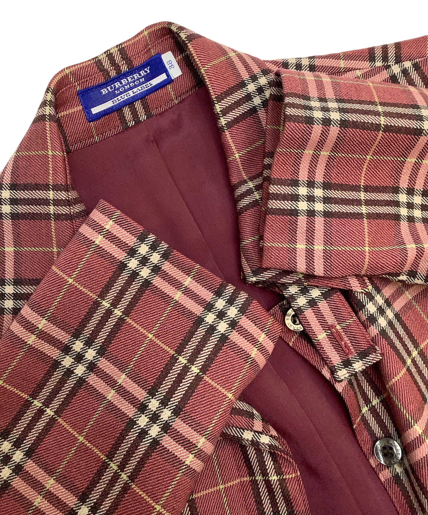 中古・古着通販】BURBERRY BLUE LABEL (バーバリーブルーレーベル) ノバチェックワンピース レッド サイズ:38｜ブランド・古着通販  トレファク公式【TREFAC FASHION】スマホサイト