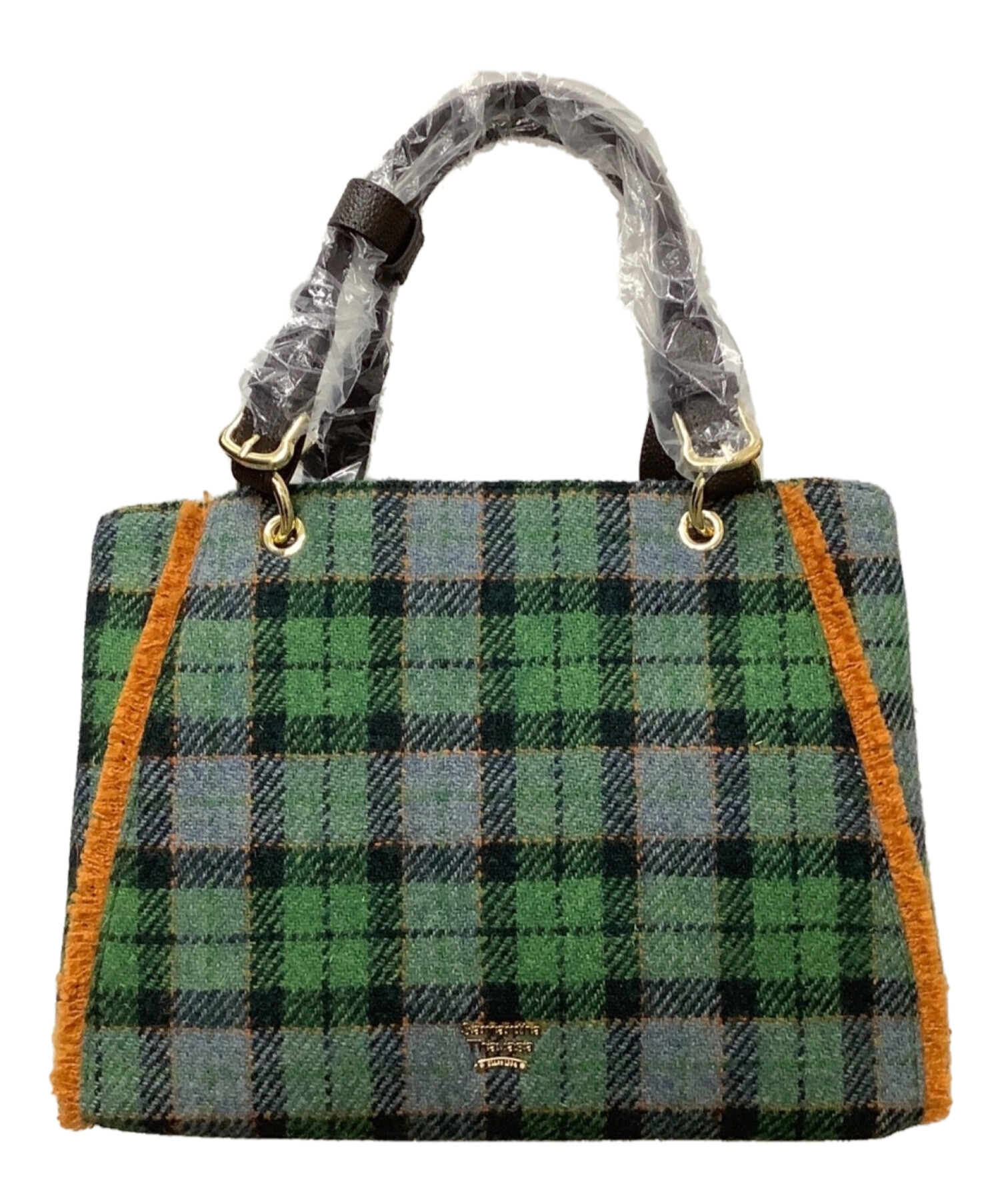 Samantha Thavasa×Harris Tweed (サマンサタバサ×ハリスtツイード) 2WAYショルダーバッグ グリーン 未使用品