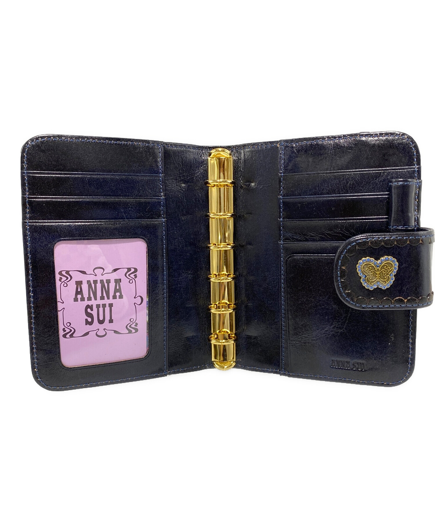 中古・古着通販】ANNA SUI (アナスイ) 手帳カバー ブラック｜ブランド