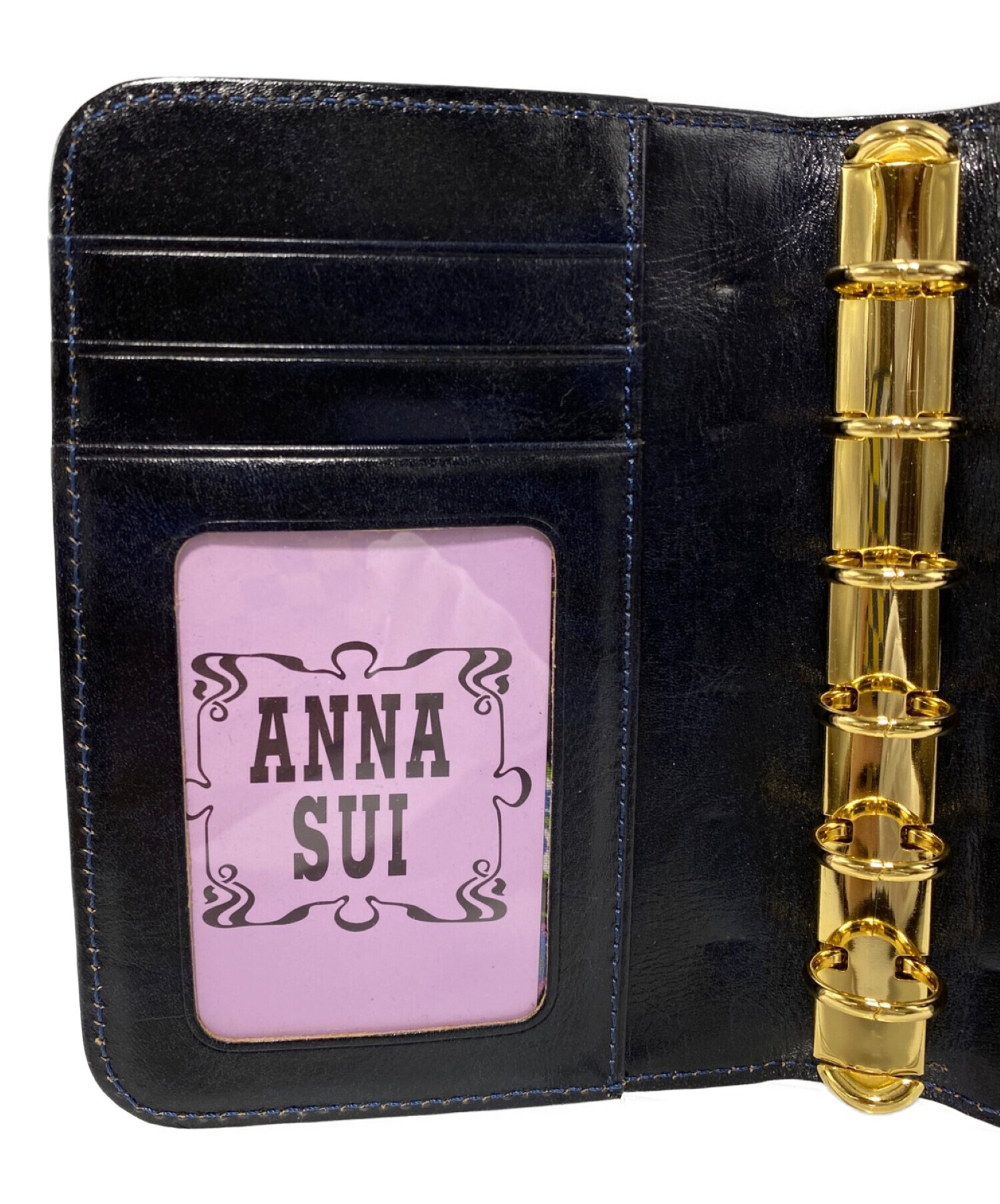 中古・古着通販】ANNA SUI (アナスイ) 手帳カバー ブラック｜ブランド