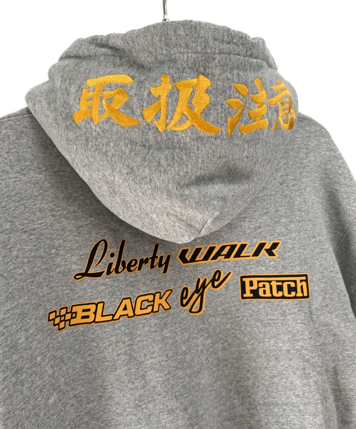 【超希少】ブラックアイパッチ×リバティーウォーク☆センター刺繍 パーカー0255RINGRING