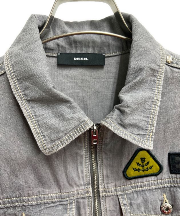 中古・古着通販】DIESEL (ディーゼル) デニムワンピース グレー サイズ 