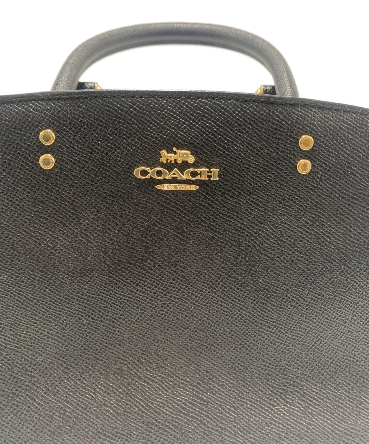 中古・古着通販】COACH (コーチ) 2WAYショルダーバッグ ブラック