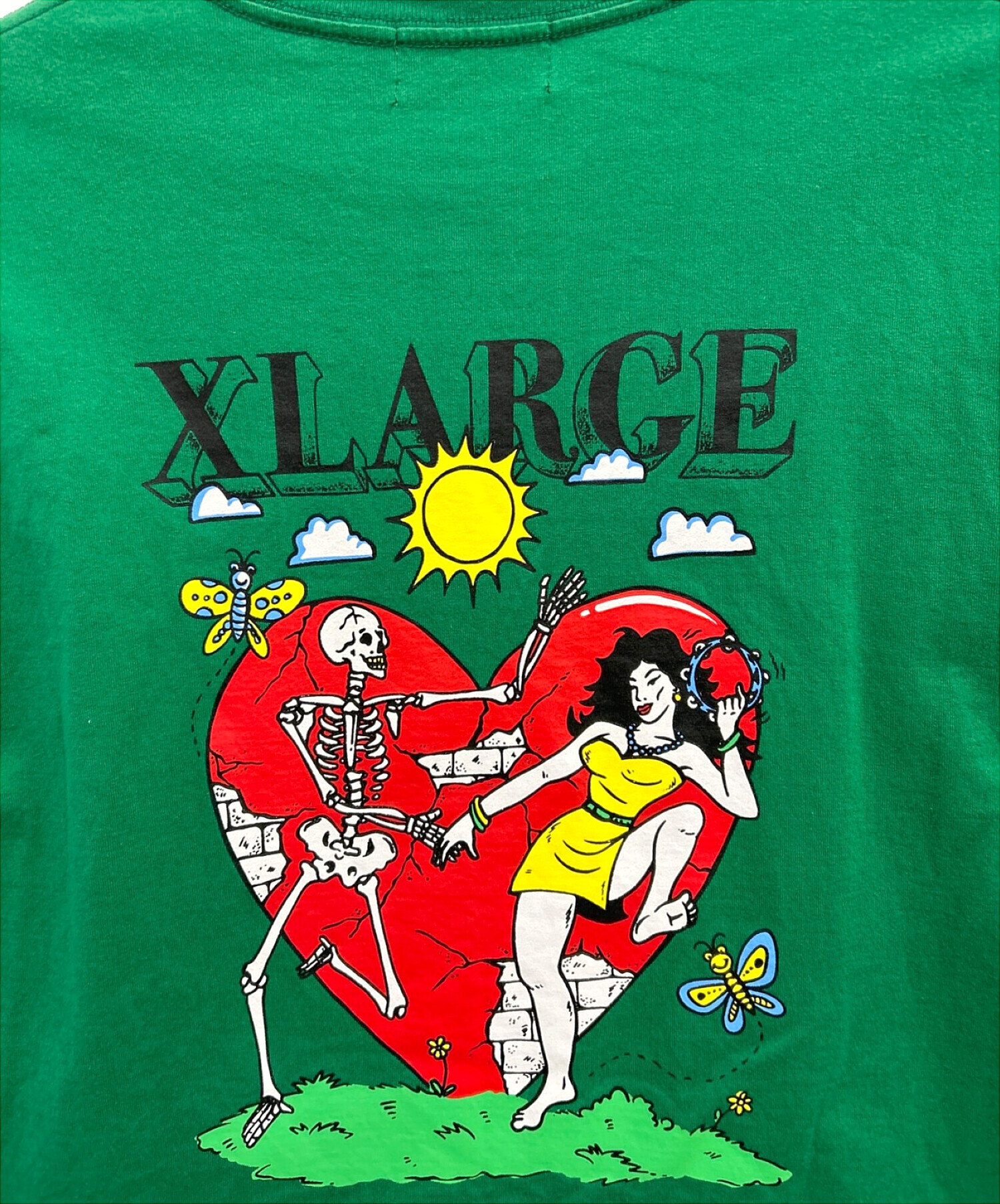 中古・古着通販】X-LARGE (エクストララージ) 半袖カットソー グリーン